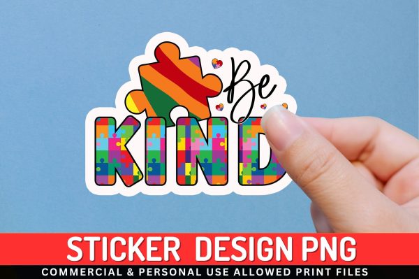 Be kind Sticker Design For Sale
