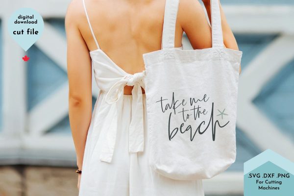 Take Me to the Beach SVG Cut File on Sale