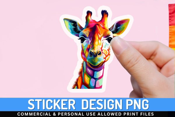 Giraffe of Pride Sticker Design Online now