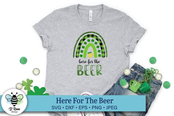 Here for the Beer St. Patrick s Day Rainbow SVG Online