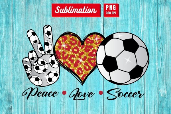 Peace Love Soccer Sublimation For Cheap