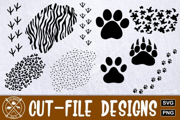 Popular Animal Print and tracks SVG Discount