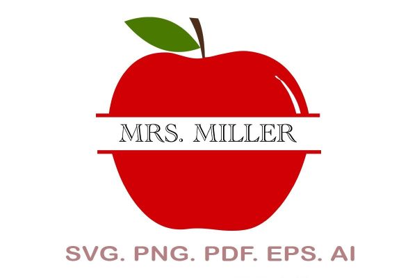 Apple Monogram Svg, Split Apple SVG, Apple Svg, Apple Clip Art Online