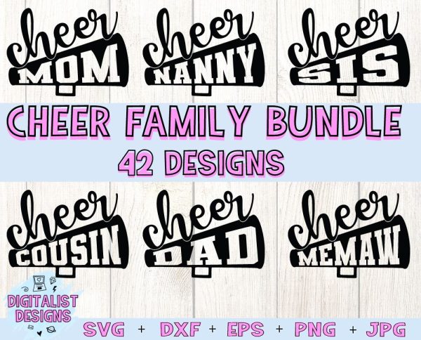 Cheerleader SVG Bundle | Cheer SVG | Megaphone SVG Bundle Cheap
