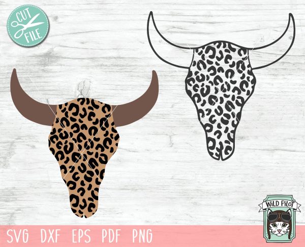 Leopard Cow Skull SVG, Cow Skull SVG File, Leopard Cow Skull Cut File, Bull SVG, Native American Indian SVG, Tribal SVG, Southwest SVG, Boho SVG, Skull SVG Hot on Sale