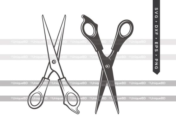 Barber Scissors SVG Cut File | Salon Scissors Svg | Hairstylists Svg | Hair Stylist Svg | Salon Squad Svg | Dxf | Eps | Png | Silhouette | Cut File Supply