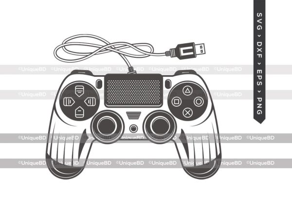 Game Controller Outline SVG Cut File | Game Controller Svg | Video Game Svg | PS4 Svg | Gamer Svg  | Dxf | Eps | Png | Silhouette | Cut File Online