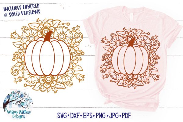Floral Pumpkin SVG Fashion