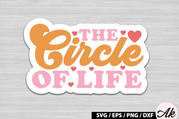 The circle of life Retro Stickers For Discount