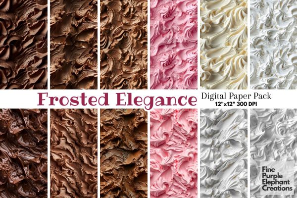 Chocolate Vanilla Strawberry Cake Frosting Textures Paper Discount