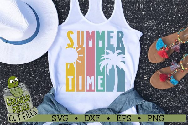 Summer Time Scene Beach SVG Cut File Cheap