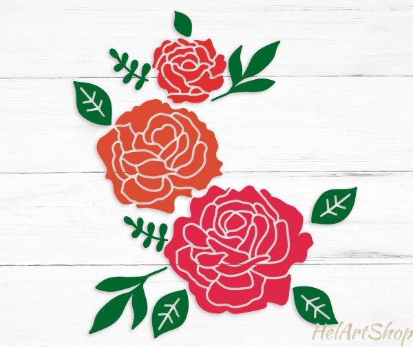 Rose Svg, Flowers Svg Supply