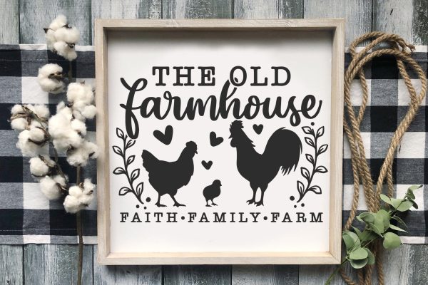 Old Farm House SVG Cut File Online Sale