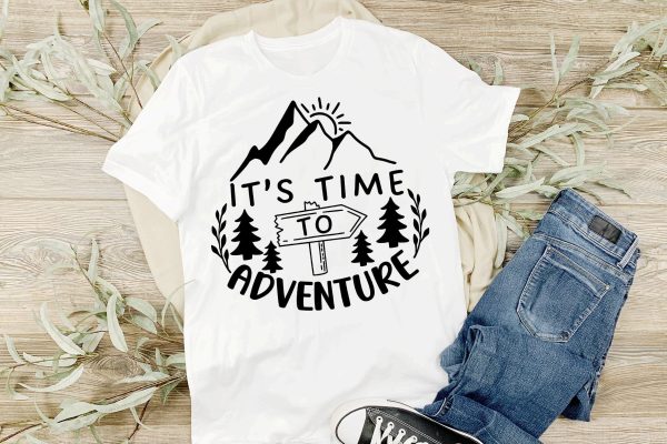 It s Time To Adventure SVG Stencil File on Sale