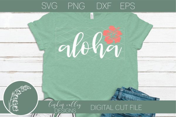 Aloha Hibiscus SVG-Summer SVG-Beach SVG Discount