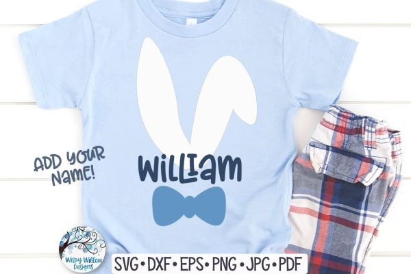 Easter Bunny Boy with Bow Tie SVG Online now