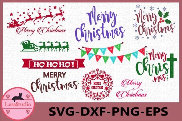Merry Christmas SVG Hot on Sale