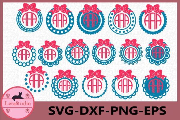 Monogram Frames SVG on Sale