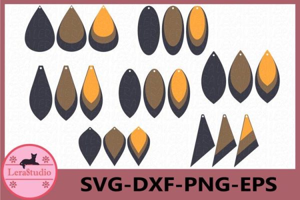 Leather Earrings Svg Fashion