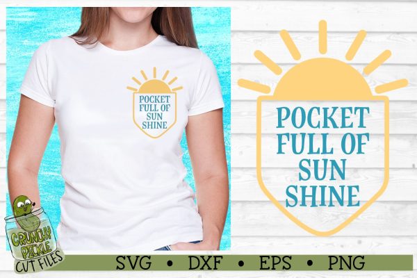 Pickle Pockets - Pocket Full of Sunshine SVG Cut File Supply