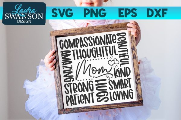 Mom Subway Art SVG Cut File Supply