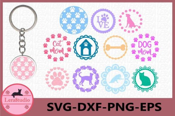 Keychain pattern frames svg Sale
