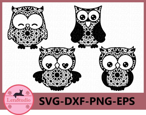 Owl Mandala Svg Supply