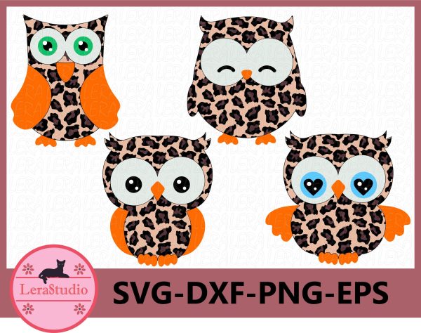 Owl Leopard Svg Online now