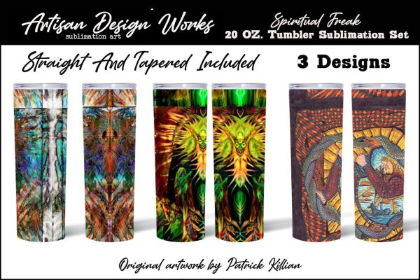Spiritual Freak 20 Oz Skinny Tumbler Sublimation Set For Cheap