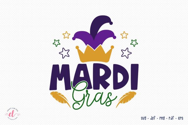 Mardi Gras SVG Design on Sale