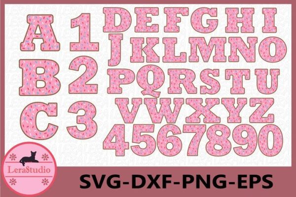 Donut Alphabet svg Online Hot Sale