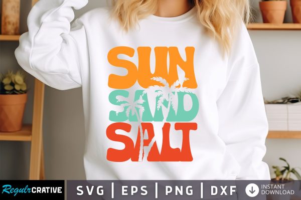 Sun sand salt  SVG Design Supply