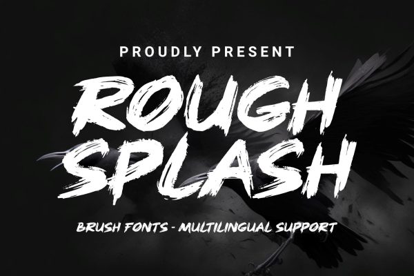 Rough Splash - Brush Font Online Sale