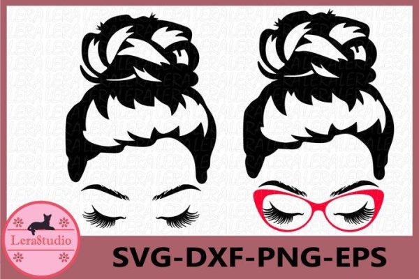 Messy Bun svg Cheap