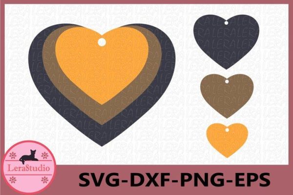 Earrings Heart SVG For Discount