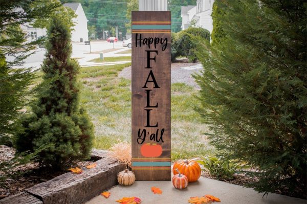 Fall Front Porch Sign - Happy Fall Y all Online Sale