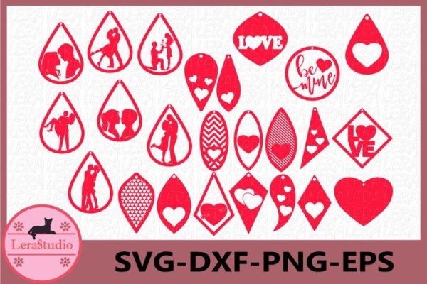 Valentine Earrings svg Online now