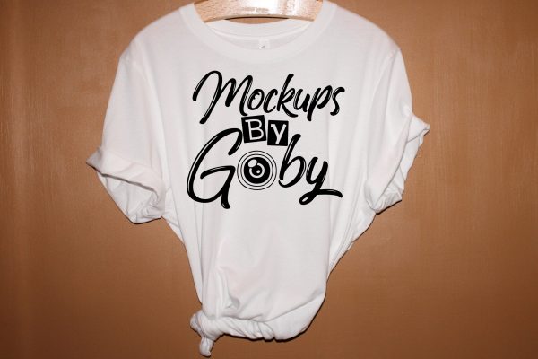 White Tshirt on Hanger Mockup, Unisex design, Bella canvas T-shirts Mock ups, Discount