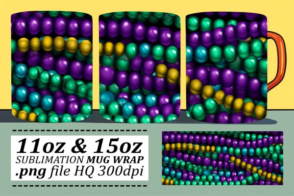 Mardi Gras Celebration for Your Mugs Online