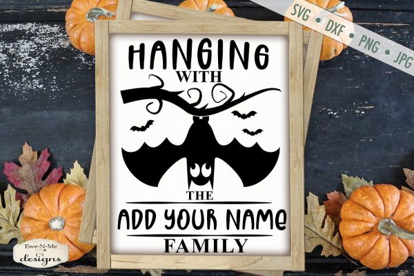 Upside Down Bat - Hanging With Family - Halloween SVG Online now