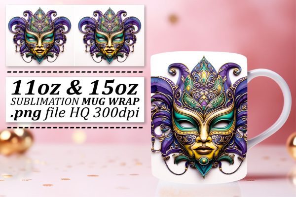 Celebrate in Style: Mardi Gras Sublimation Art Cheap