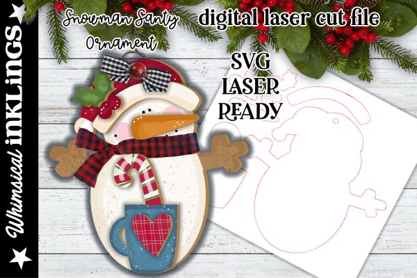Santa Snowman SVG For Sale