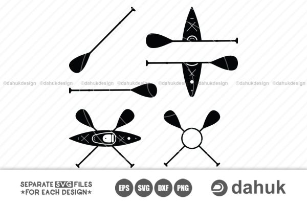 Kayak SVG, Kayak Paddle Monogram SVG, Kayaker SVG, svg , eps, dxf files Online now