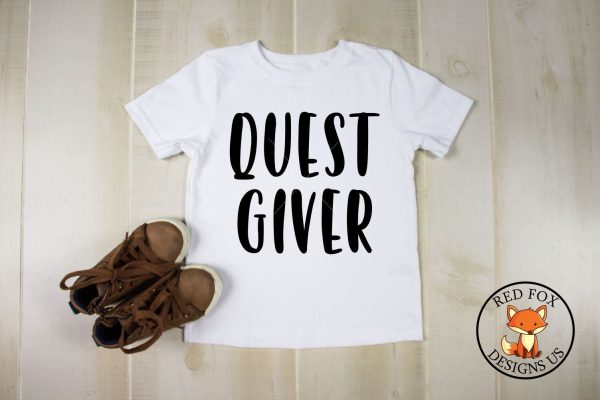 Quest Giver SVG | Video Games | Funny Gamer Shirt SVG For Discount