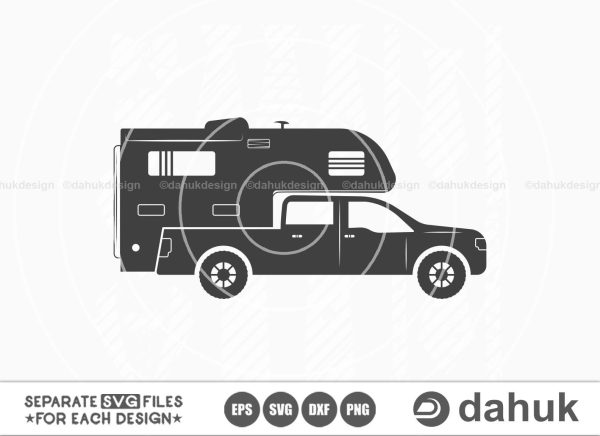 Truck Camper SVG, Camping Vector, Caper svg, Camping car svg, Camp car, Camp car clipart, Camp Truck svg, Camp Sign Sale