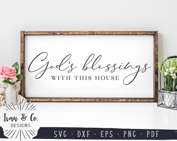God’s Blessings with this House SVG Files | Family | Home | God Blessed | Christian SVG (949376305) Online Sale