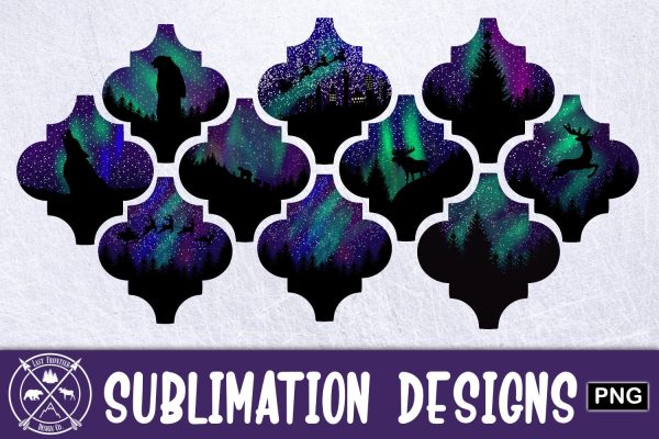 Northern Lights Arabesque Tile Sublimation Online