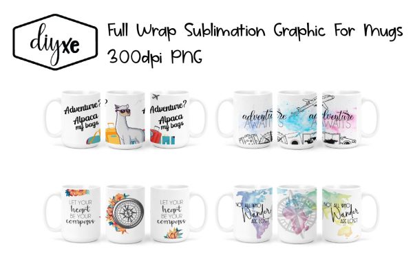 Travel Sublimation Graphics For Mugs Fashion