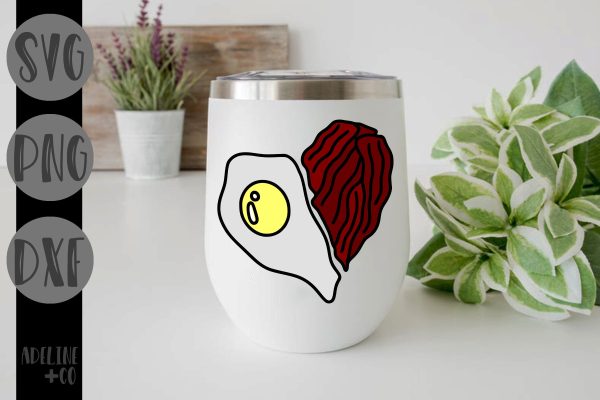 Bacon and eggs heart, Valentine s Day Fashion