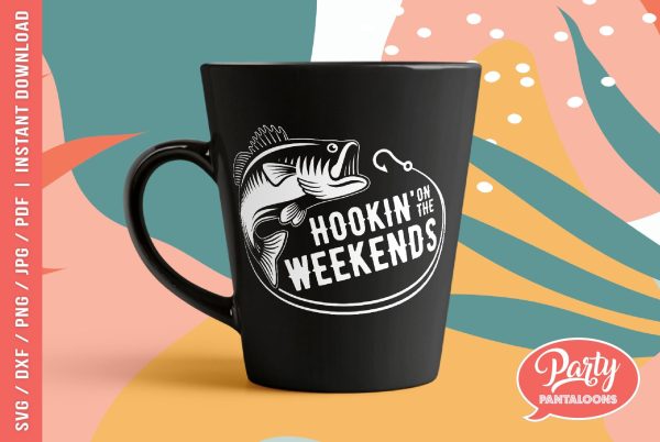 HOOKIN ON THE WEEKENDS | fishing, fisherman SVG Online